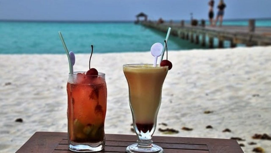 Urlaub auf Rügen Strand Cocktail