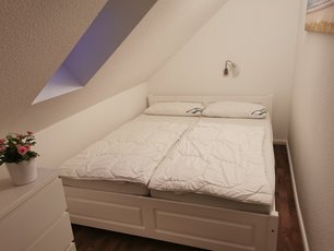 Ferienwohnung Schaprode Wohnung Kirchenblick Schlafzimmer