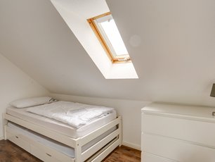 Ferienwohnung Schaprode Wohnung Kirchenblick Schlafzimmer