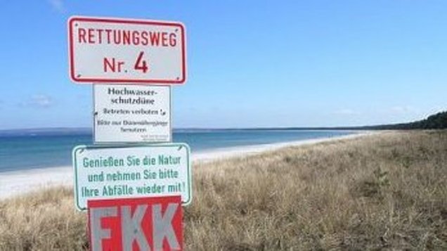 Urlaub auf Rügen Schilder